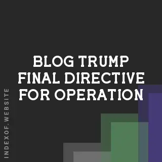 Trump’s Final Directive for Operation Epic Fury: 'No Aborts. Good Luck.' | Logo - Indexof